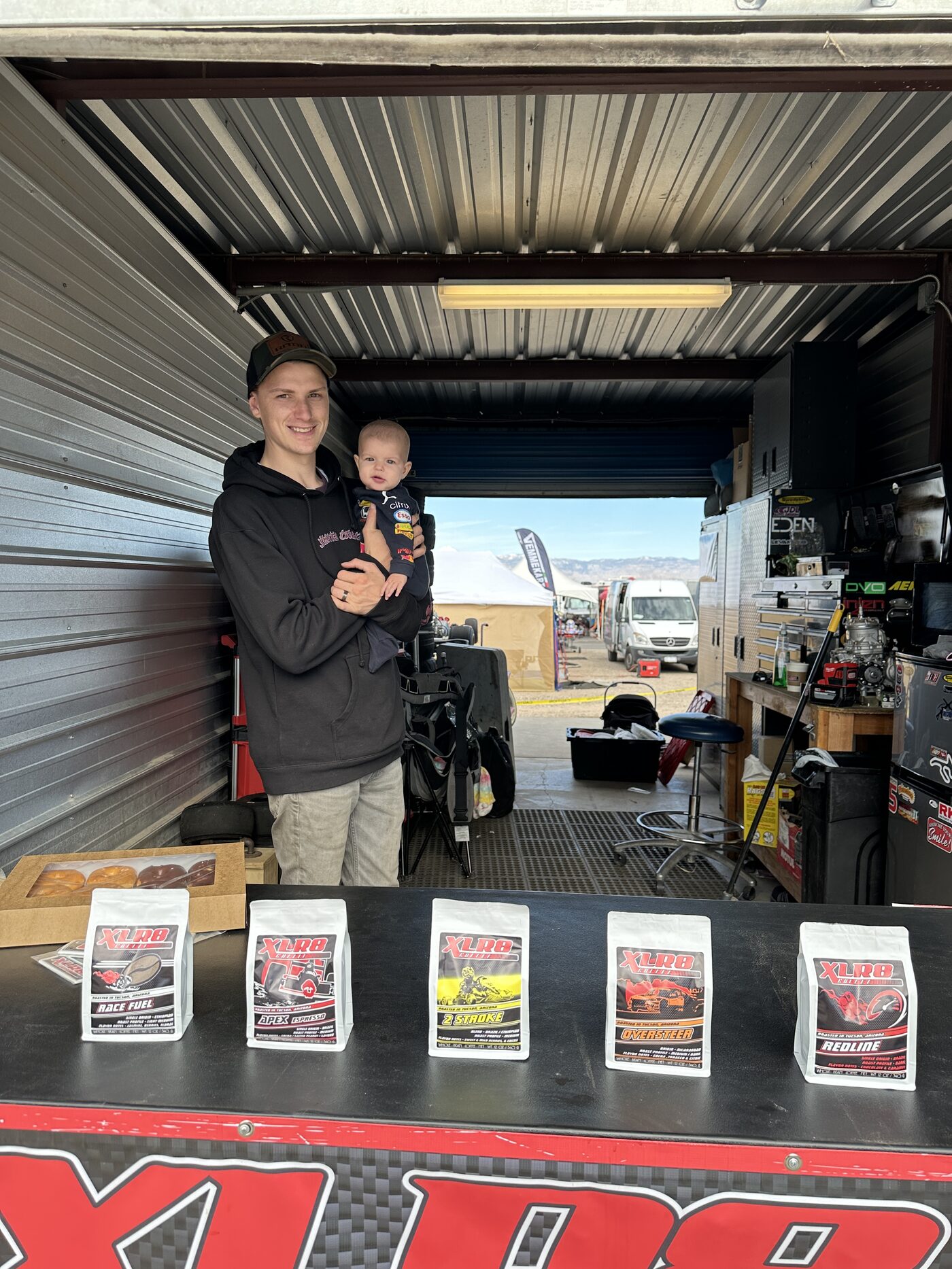 Family day at the XLR8 trailer