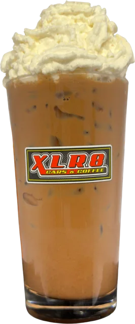 Frozen Caramel with whipped cream