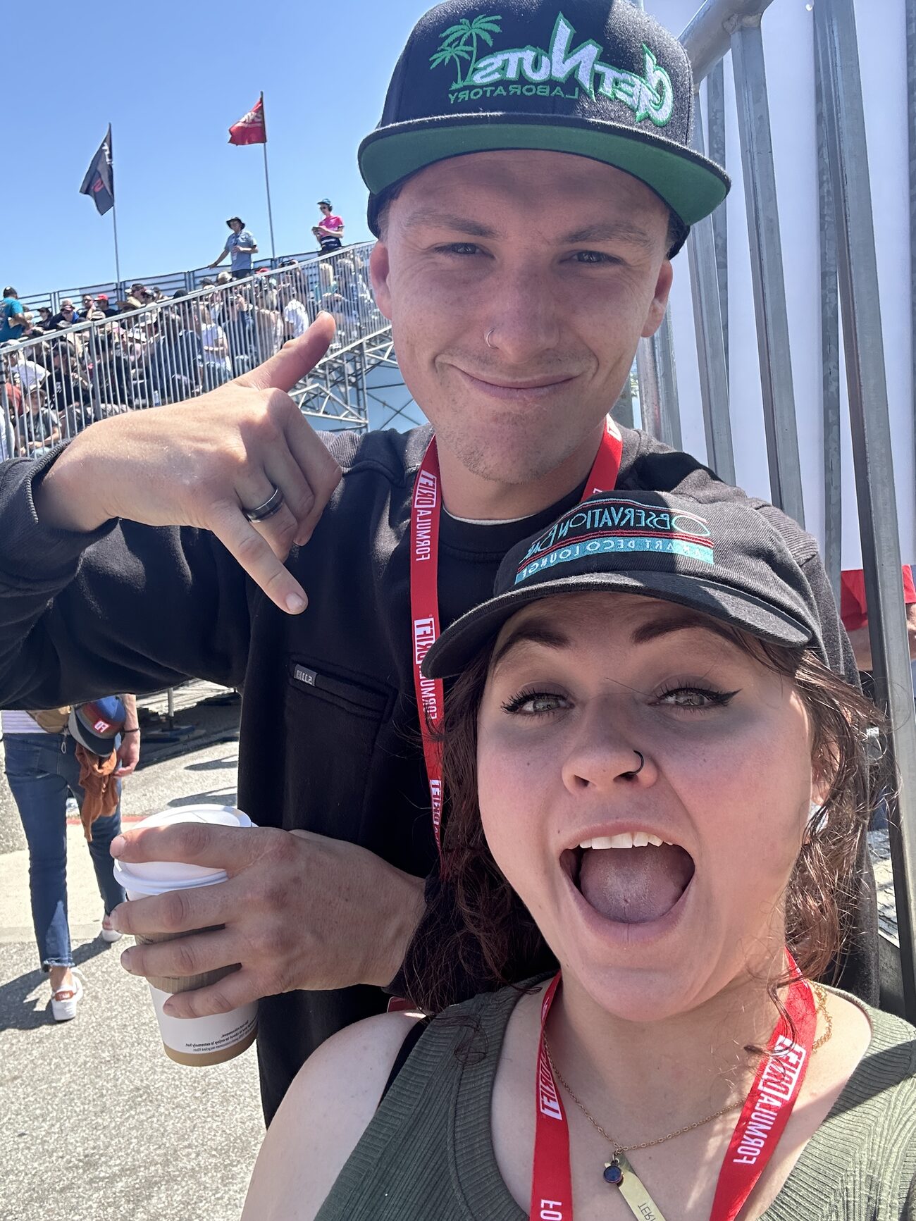 Casey and Tyler at a drift event