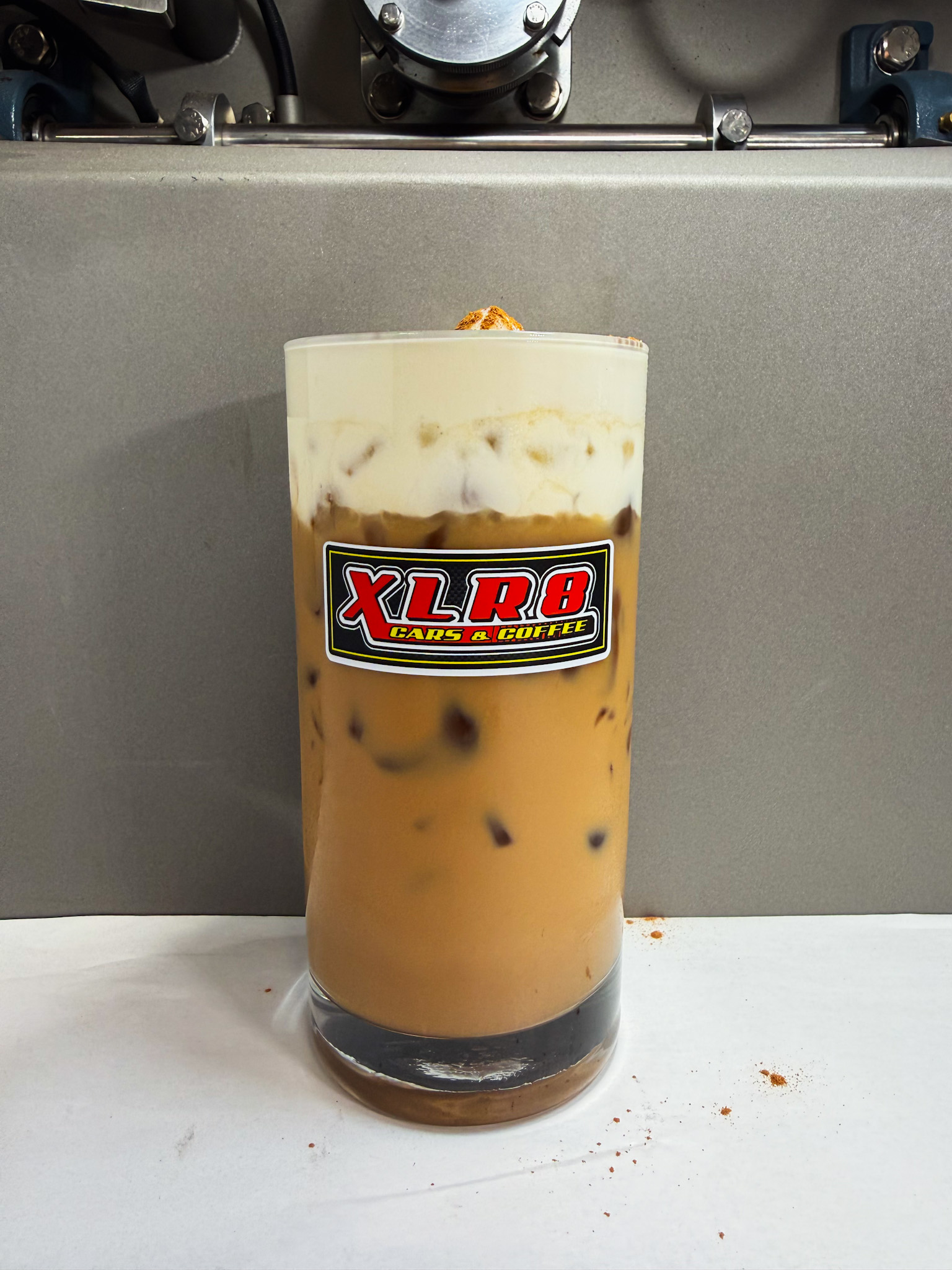 Golden-hour iced coffee at XLR8 Coffee